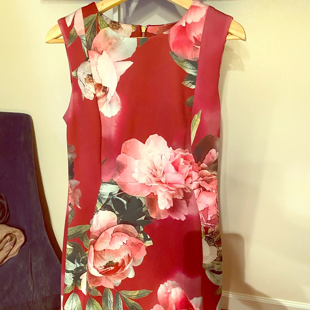 Calvin Klein printed sheath dress